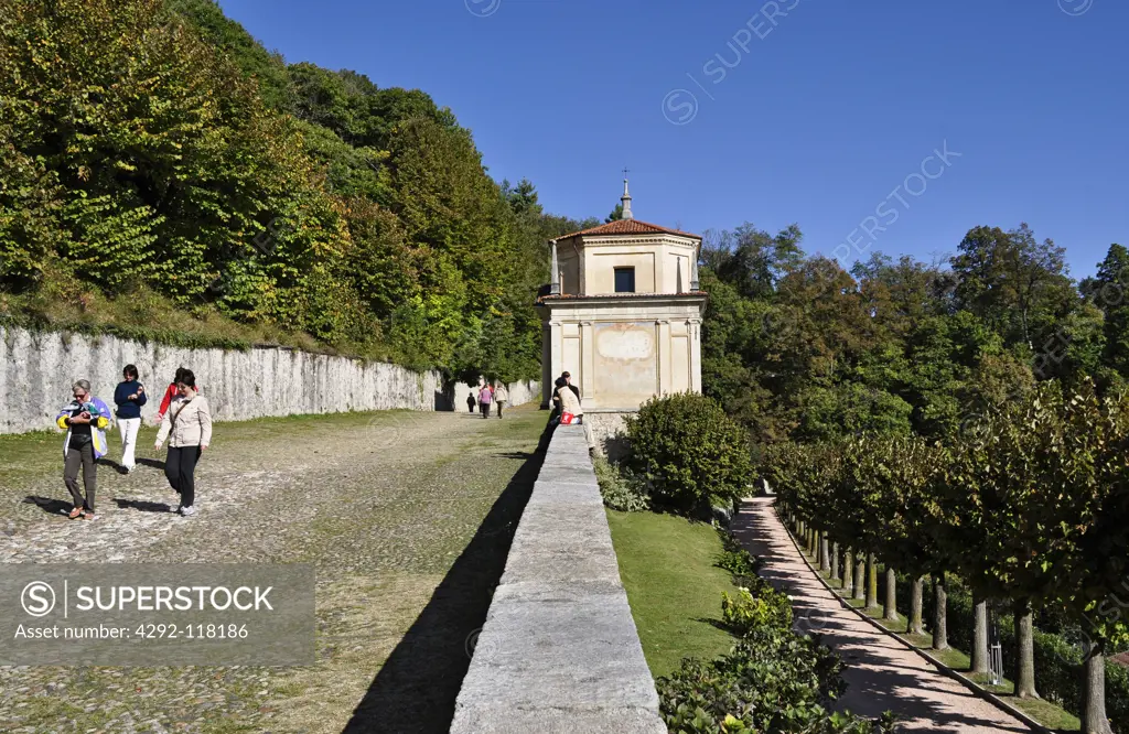 Italy, Lombardy, Varese,Sacro Monte: Santa Maria del Monte sanctuary