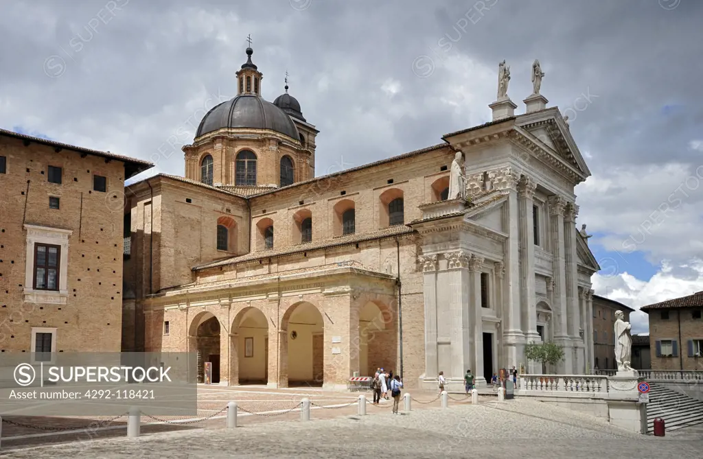 Italy, Marche, Urbino, the Duomo