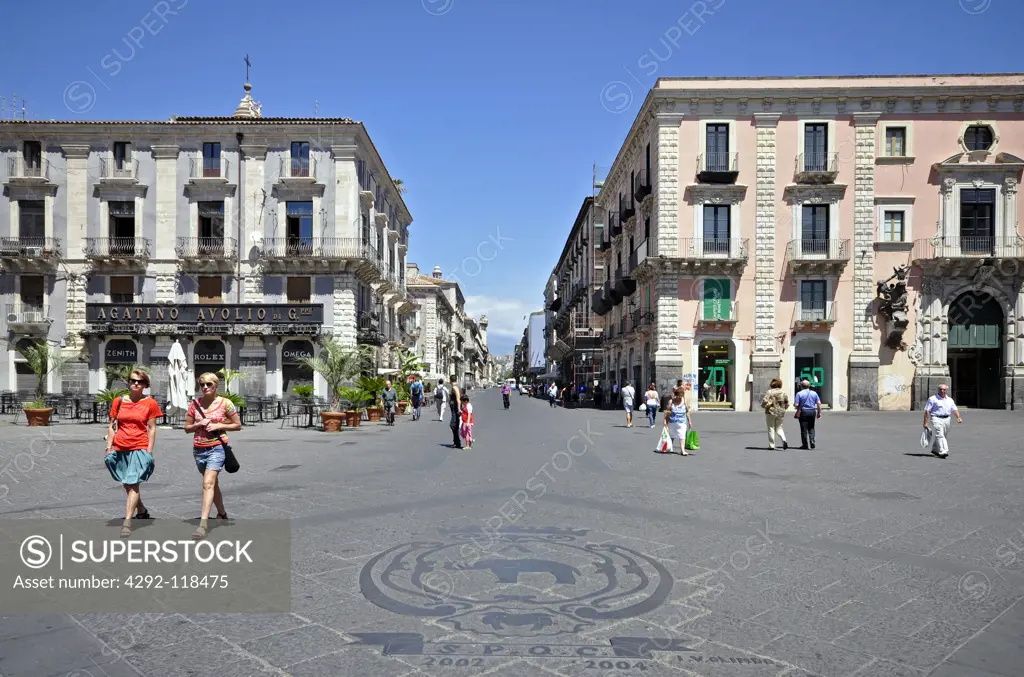 Italy, Sicily, Catania, the university square