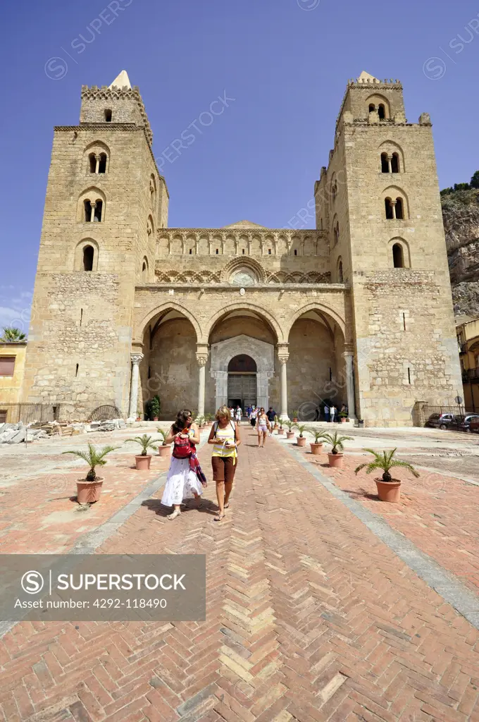 Italy, Sicily, Cefalu, the Cathedral