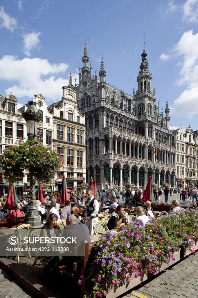 Belgium, Flanders, Brussels, Grand Place, Restaurant