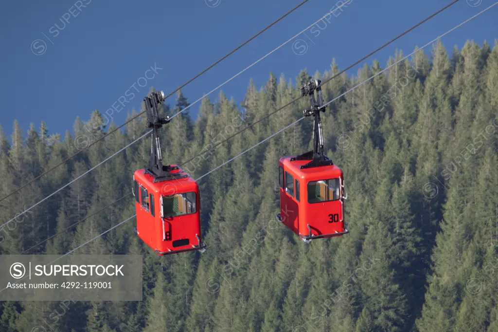 Austria, Salzkammergut, St. Gilgen the cable car