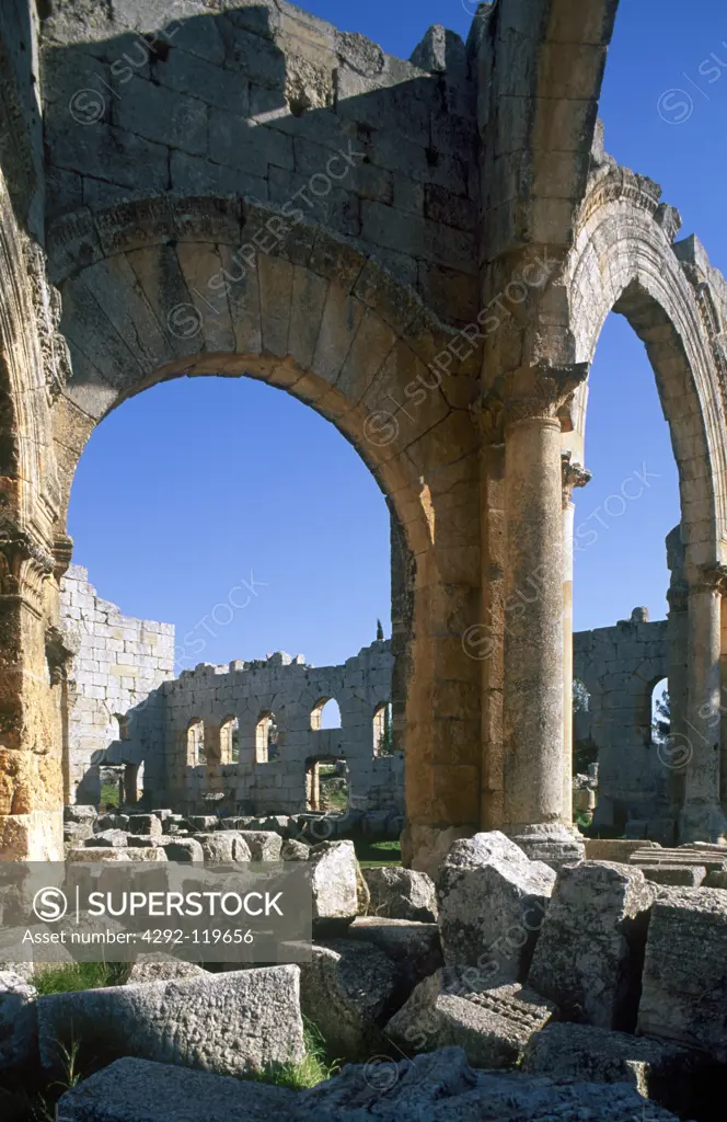 Syria, Qala'at Samaan, Saint Simeon ruins