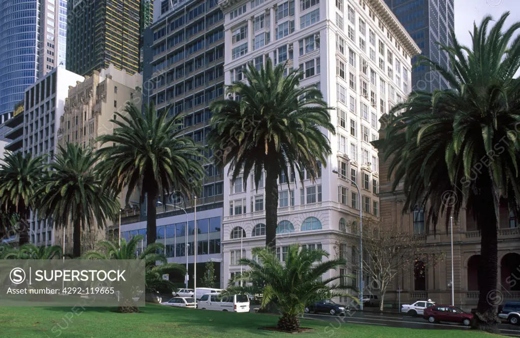 Australia, Sydney, downtown buildings in Macquarie Street