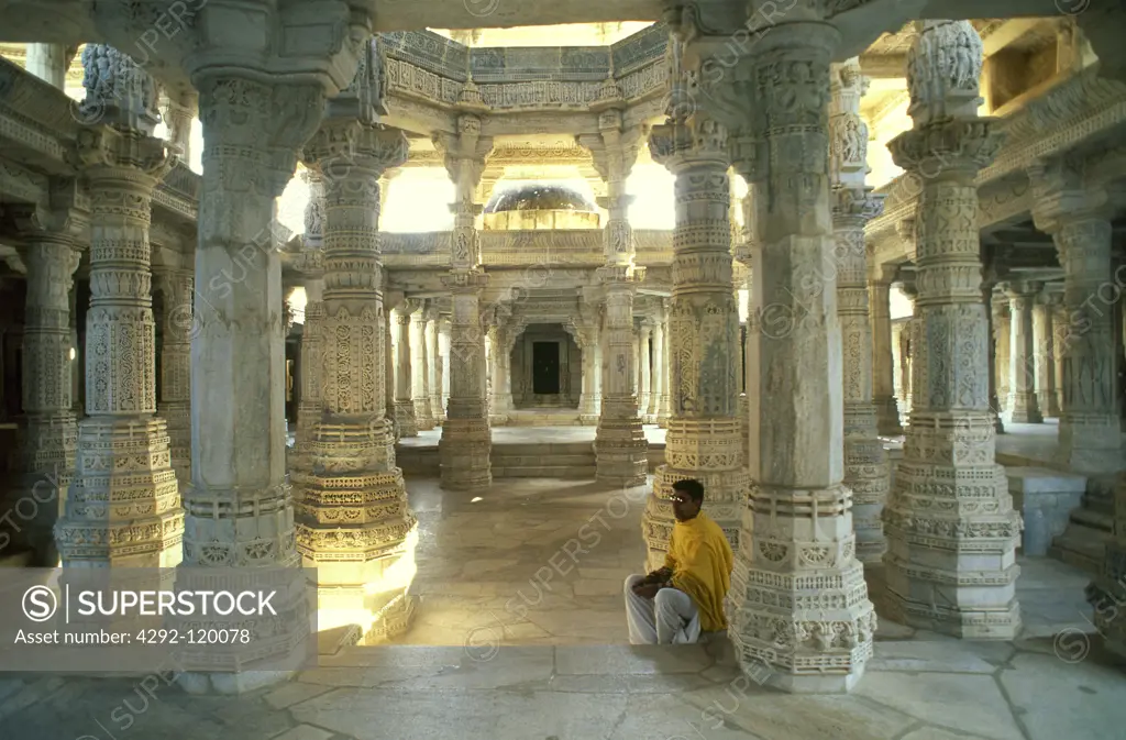 India, Rajasthan, Ranakpur, Chaumukha Jain temple