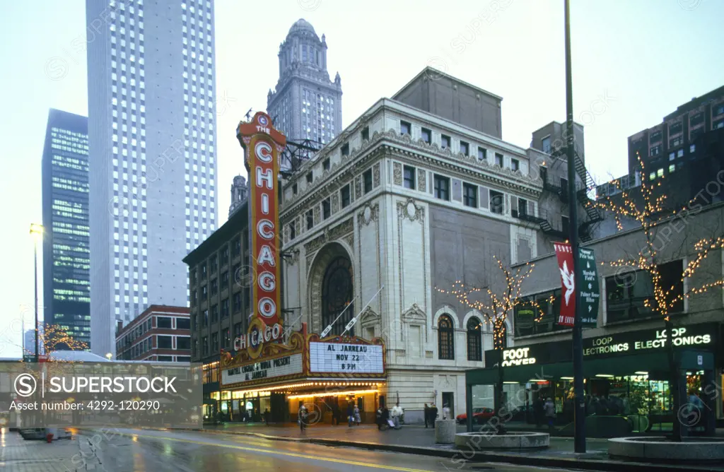 USA, Illinois, Chicago,  Chicago Theater