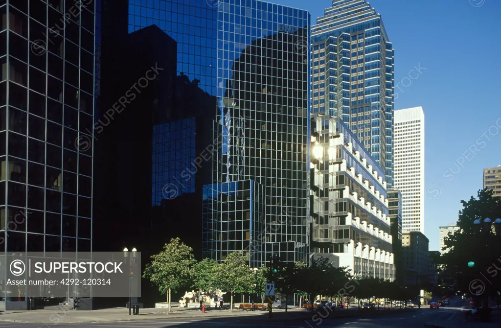 Canada, Quebec, Montreal, BNP bank building
