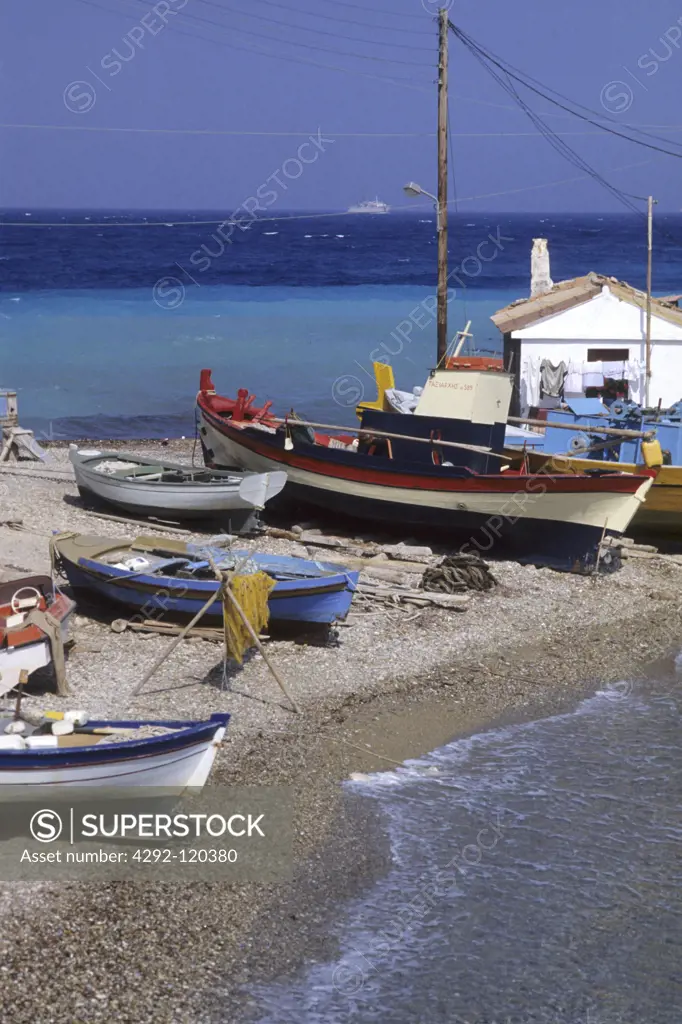 Greece , Greek Islands, Kokkari harbor