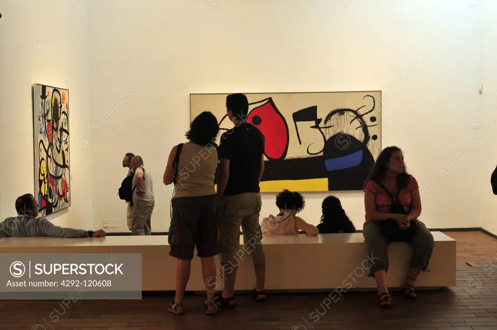 Spain, Barcelona, exibition at the Joan Miro foundation