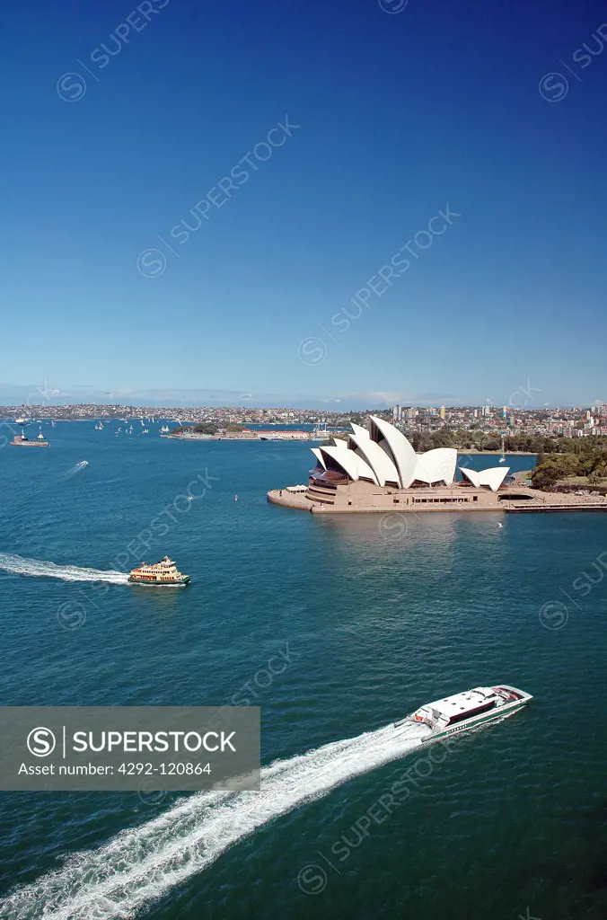 Australia, Sydney, the Opera House, aerial view