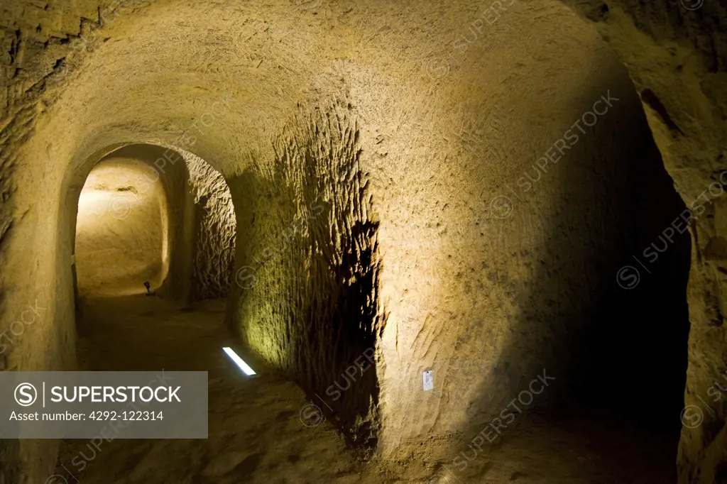 Italy, Marche, Osimo, Cantinone Caves