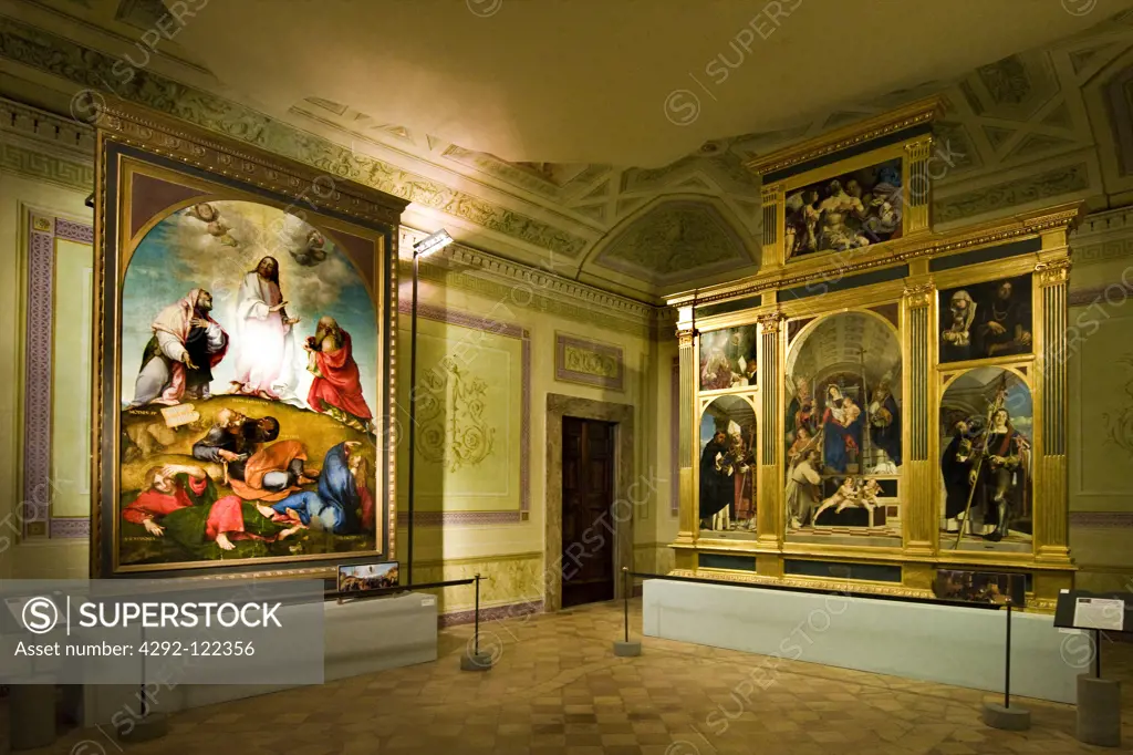 Italy, Marche, Recanati, Villa Colloredo Mels, painting of Lorenzo Lotto