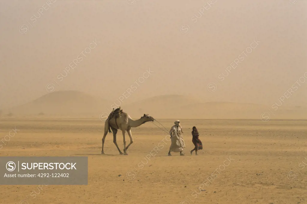Africa, Sudan, Naga, nomads in the desert