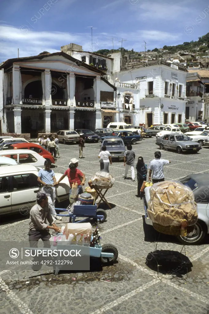 Mexico, Guerrero State, Taxco town square