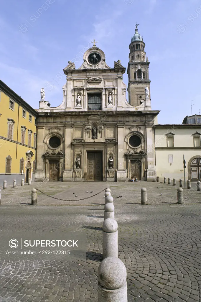 Italy, Parma. Facade of San Giovanni Evangelista church