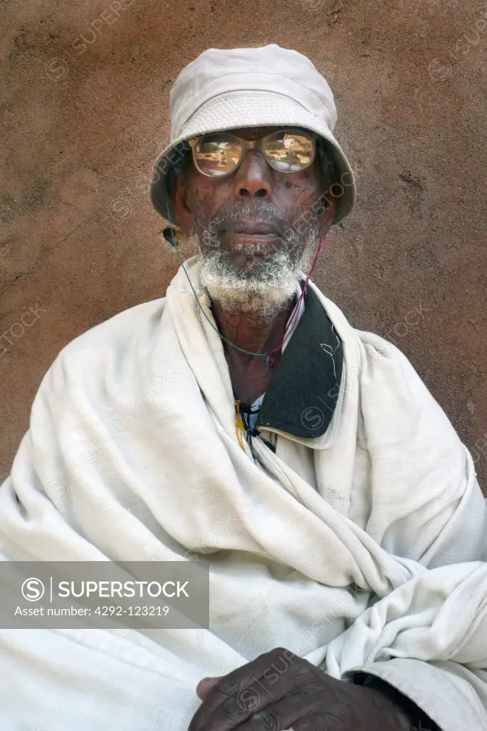 Africa, Ethiopia, Wukro, old pilgrin