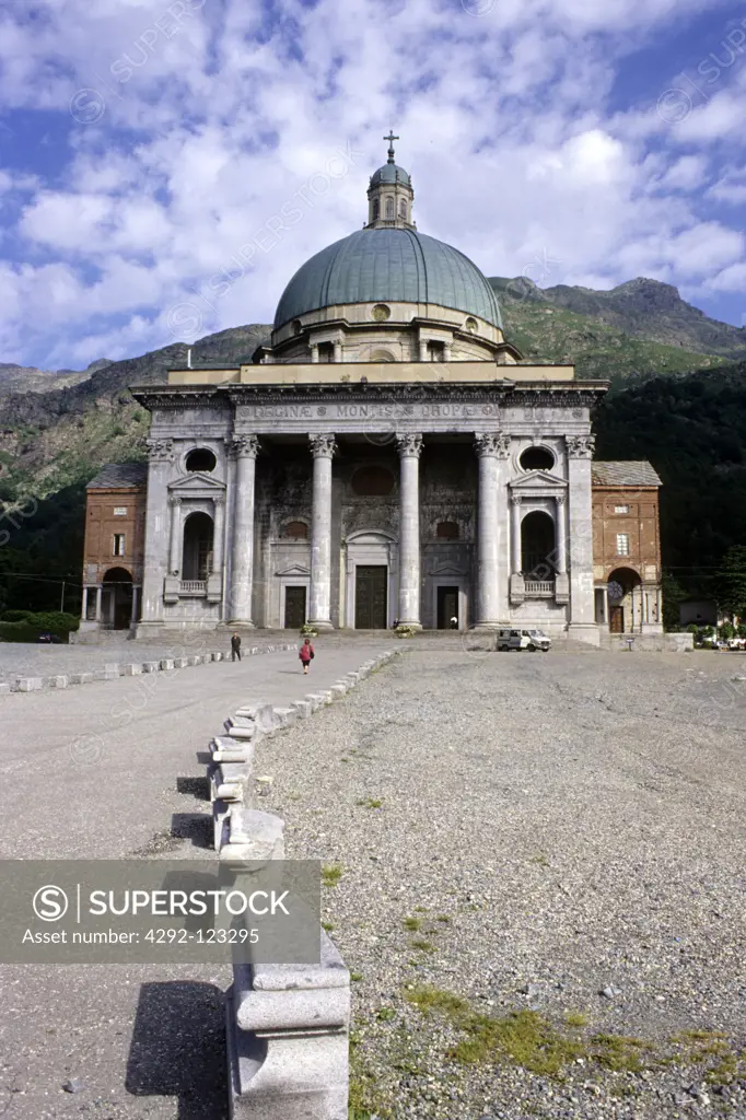 Italy, Piedmont,  Oropa sanctuary, the new basilica