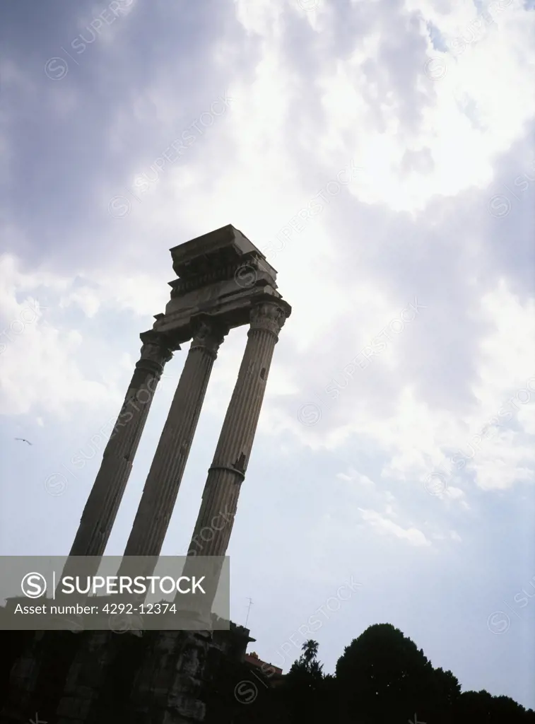 Italy, Rome, Temple of Castor and Pollux