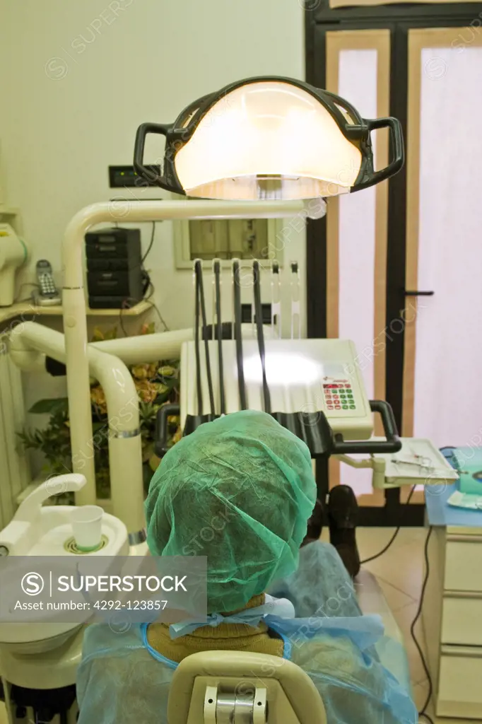 Patient at dentist