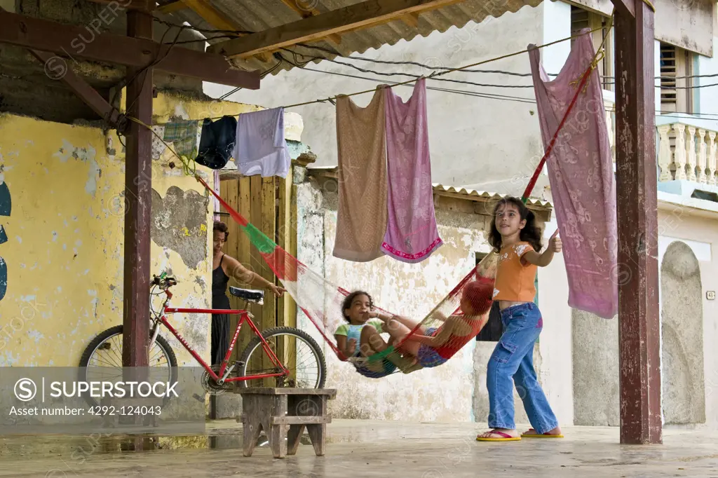 Cuba, Baracoa, daily life, local people outdoors