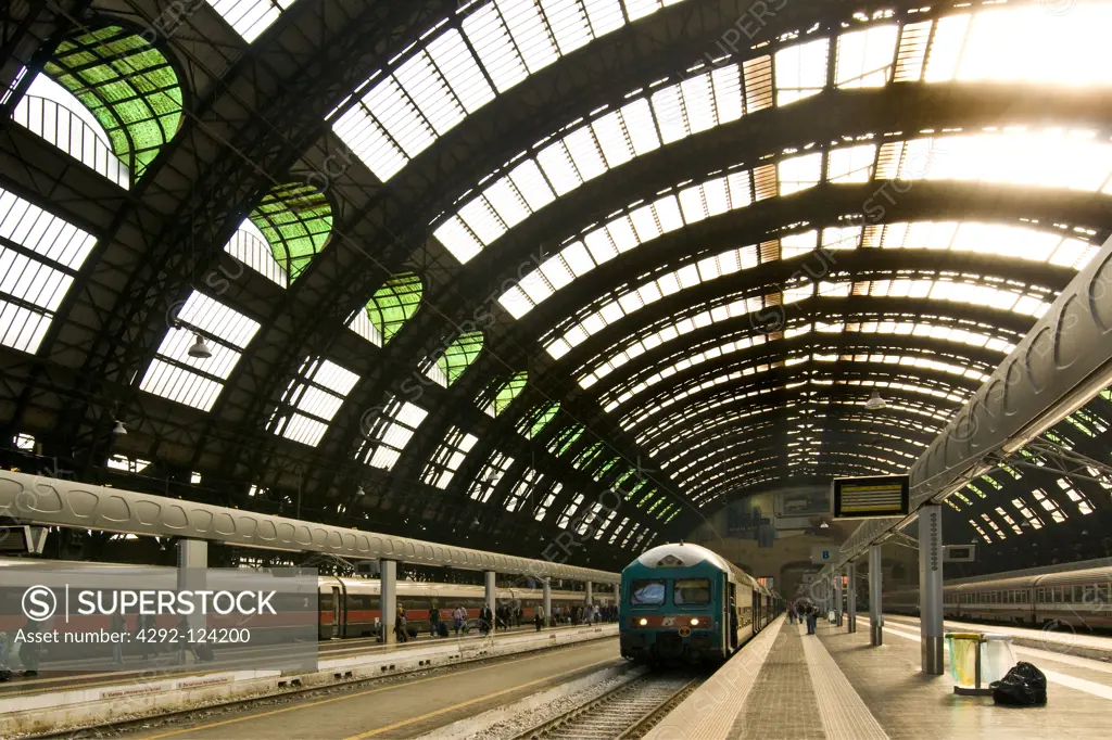 Italy, Lombardy, Milan, the Central Railway station