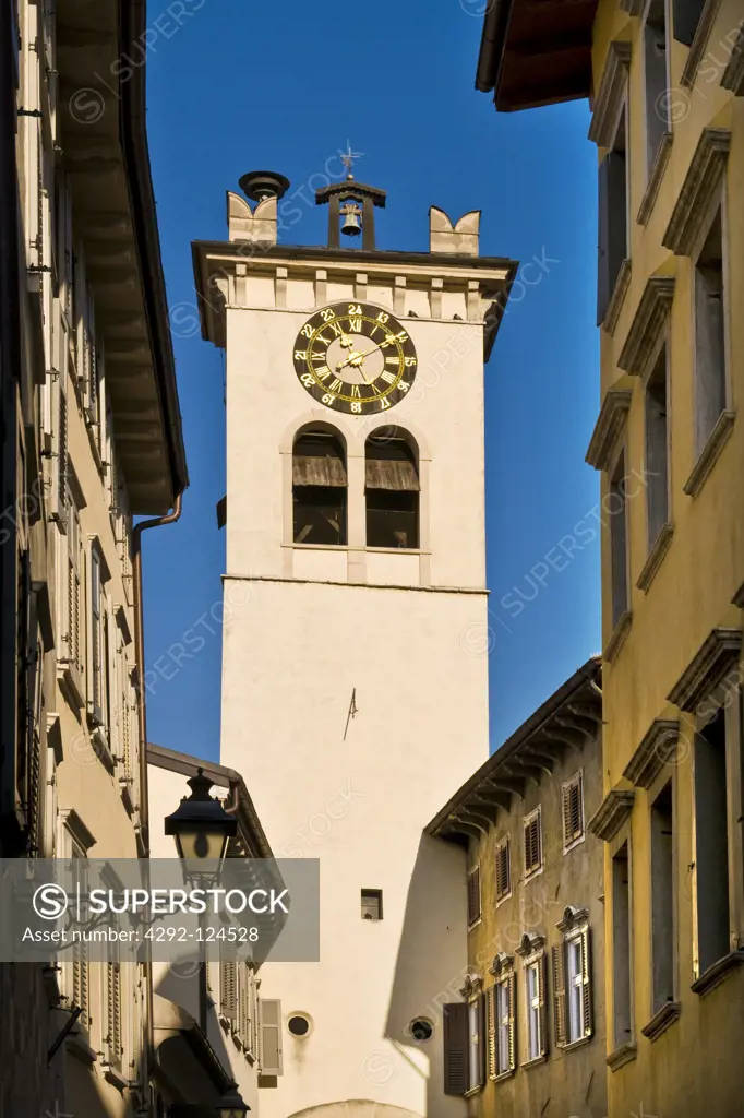 Italy, Trentino Alto Adige, Rovereto, the bells tower
