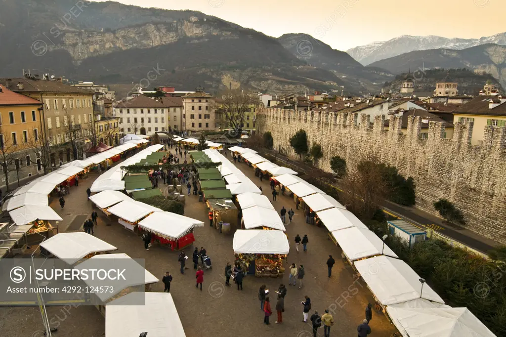 Italy, Trentino Alto Adige, Trento, the Christmas market