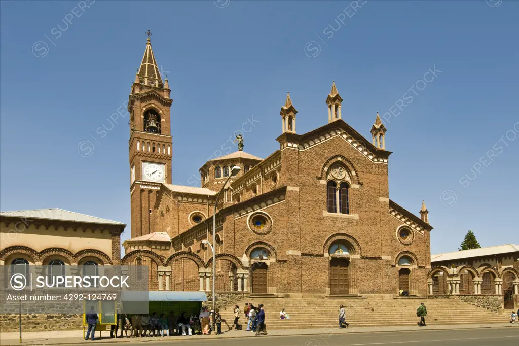 Africa, Eritrea, Asmara, catholic cathedral