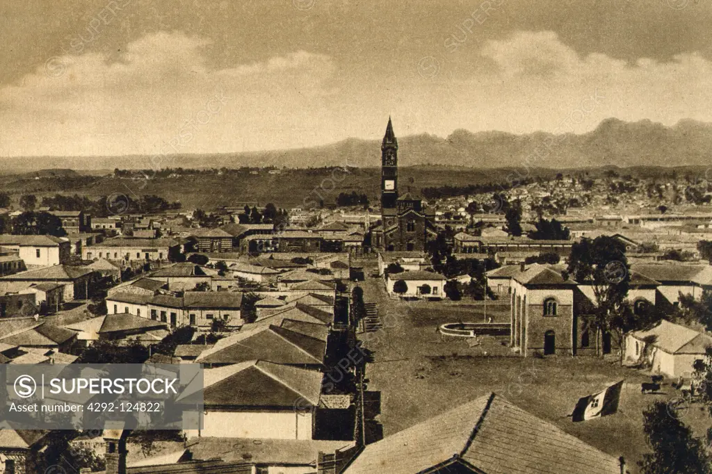 Africa, Eritrea, Asmara view in 1910