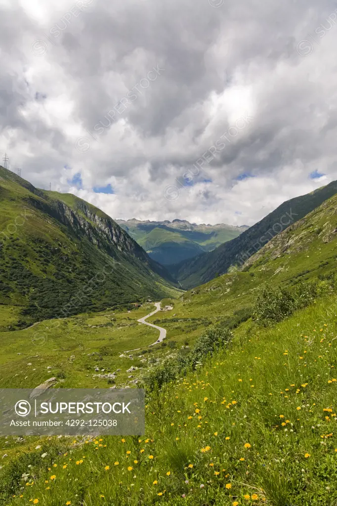 Switzerland, Canton Valais,                              Nufenen pass, Mountain