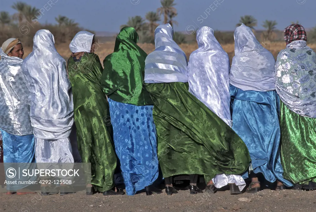 Libya, Sahara, Gath valley, Al-Awaynat tuaregs during ceremony