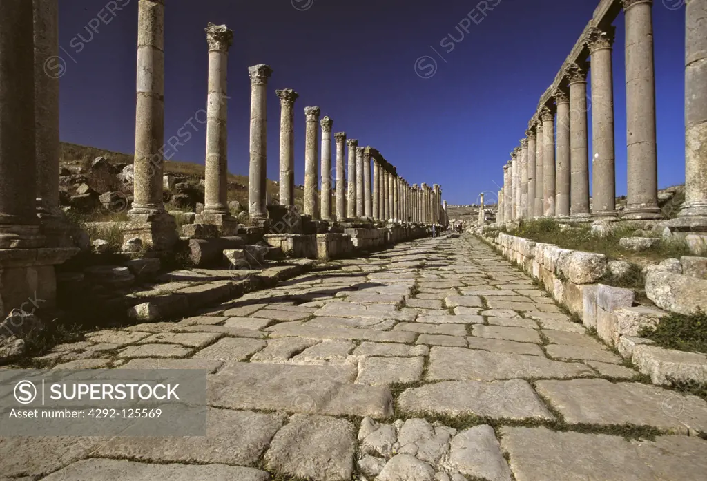 Jordan, Jerash, the ruins