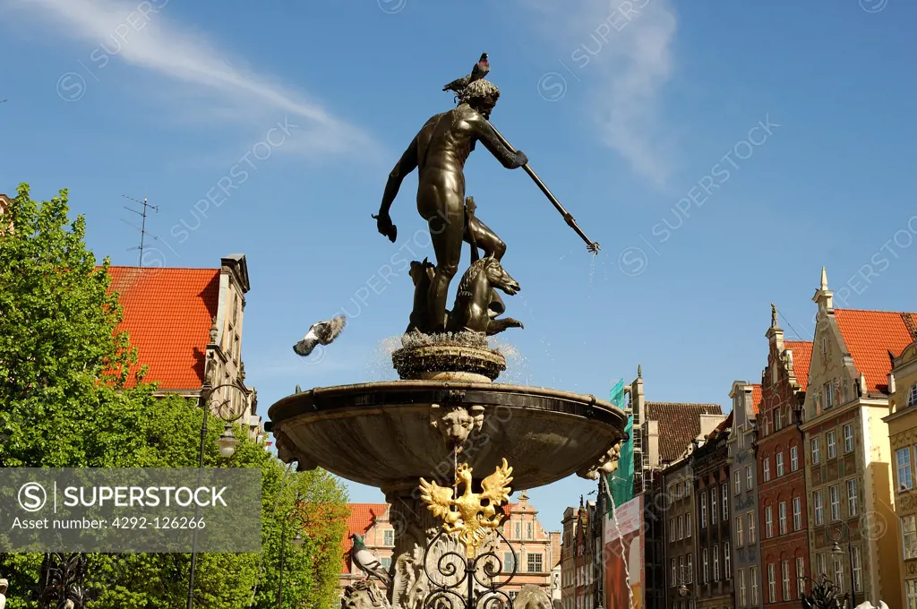 Poland,Gdansk,The Neptune Fountain