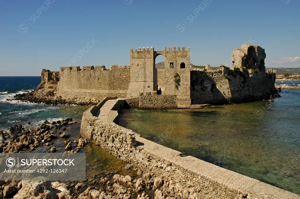 Greece, Peloponnesus, Methoni, the castle