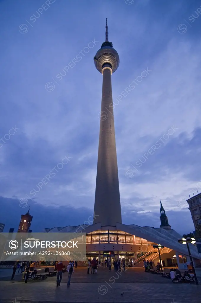 Germany, Berlin, Fernsehturm (television tower)