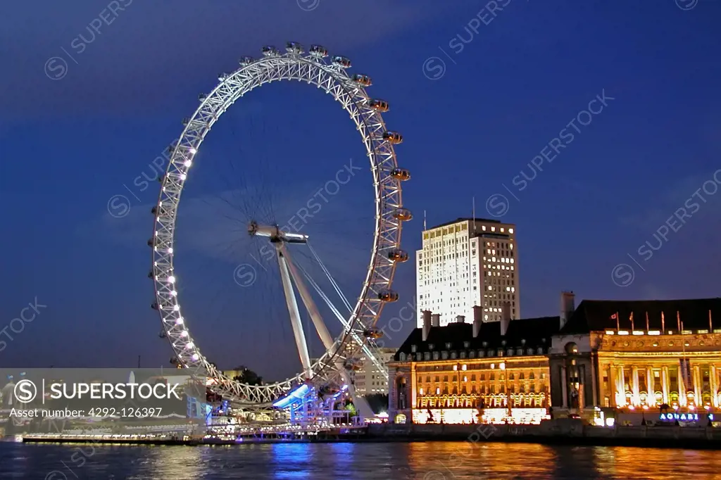 UK, London. London Eye