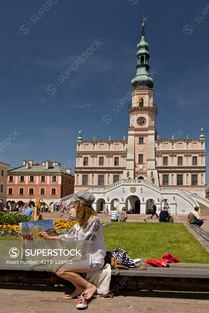 Poland, old city city of Zamosc( UNESCO World Heritage list)