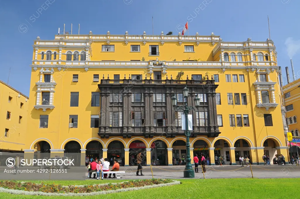 Peru, Lima, Plaza de Armas, Palace