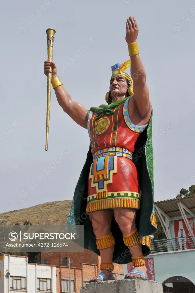 Bolivia, Inca Statue Monument