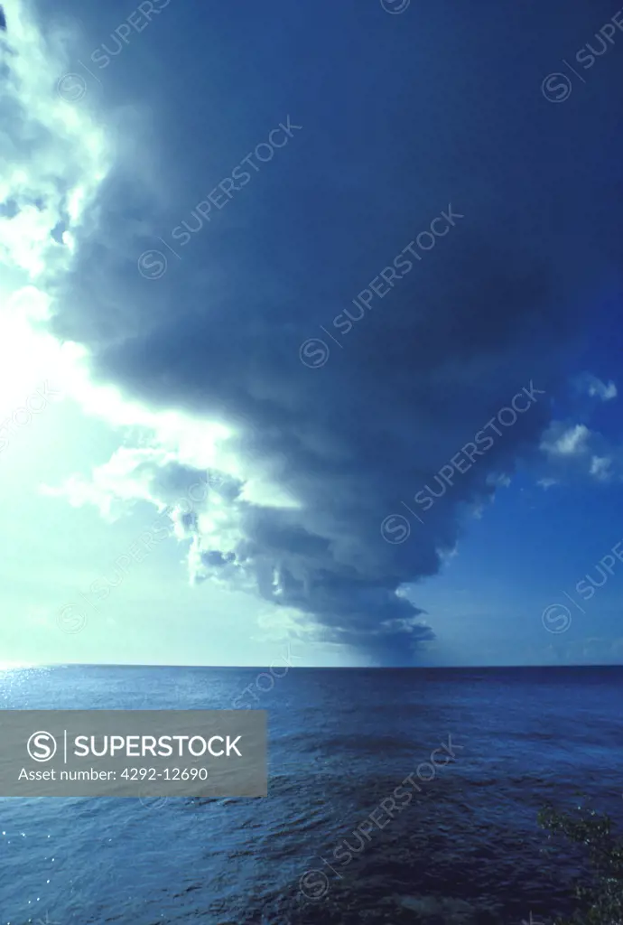 Waterspout on the sea