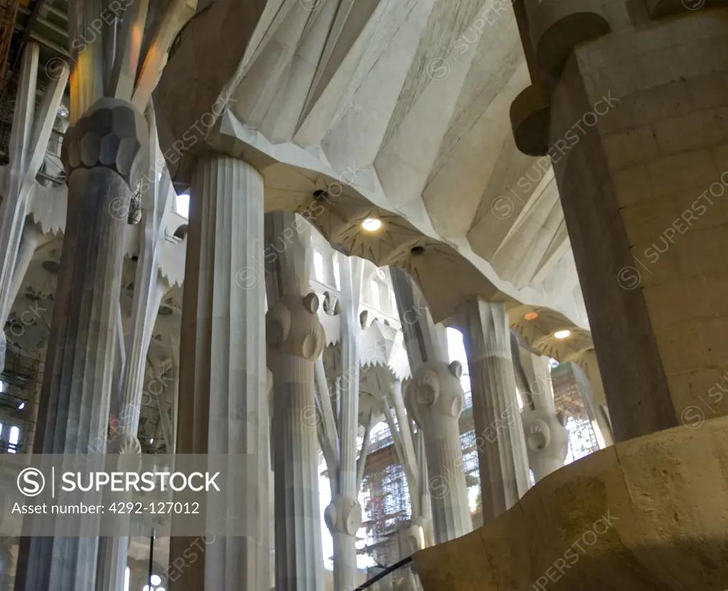 Spain, Barcelona, Antonio Gaudi's Sagrada Familia church