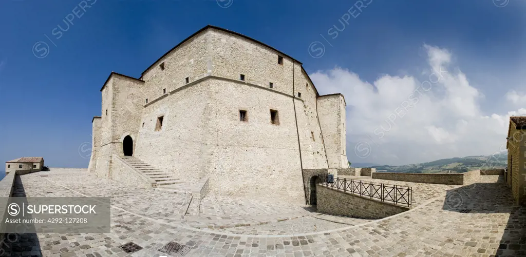Italy, Marche, San Leo, the fortress
