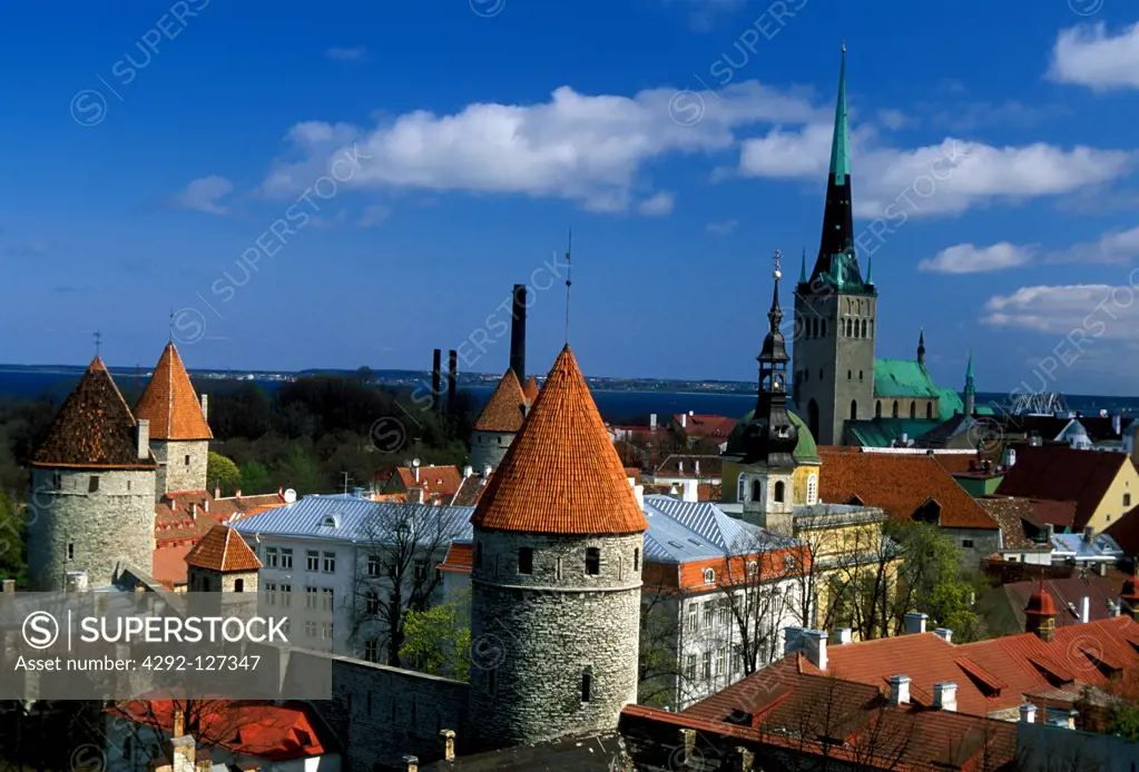 Estonia, Tallinn, Tower Town Walls