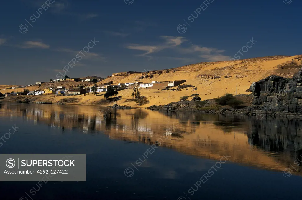 Egypt, Assuan, Nubian village of Gharb Sohel