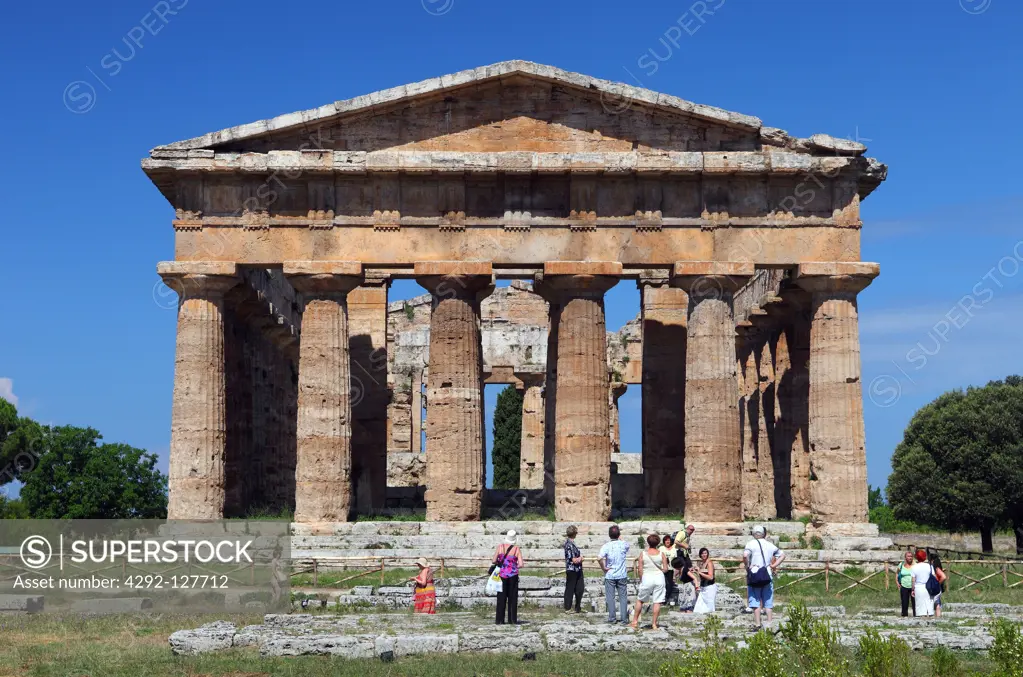 Italy, Campania, Paestum, Neptune temple