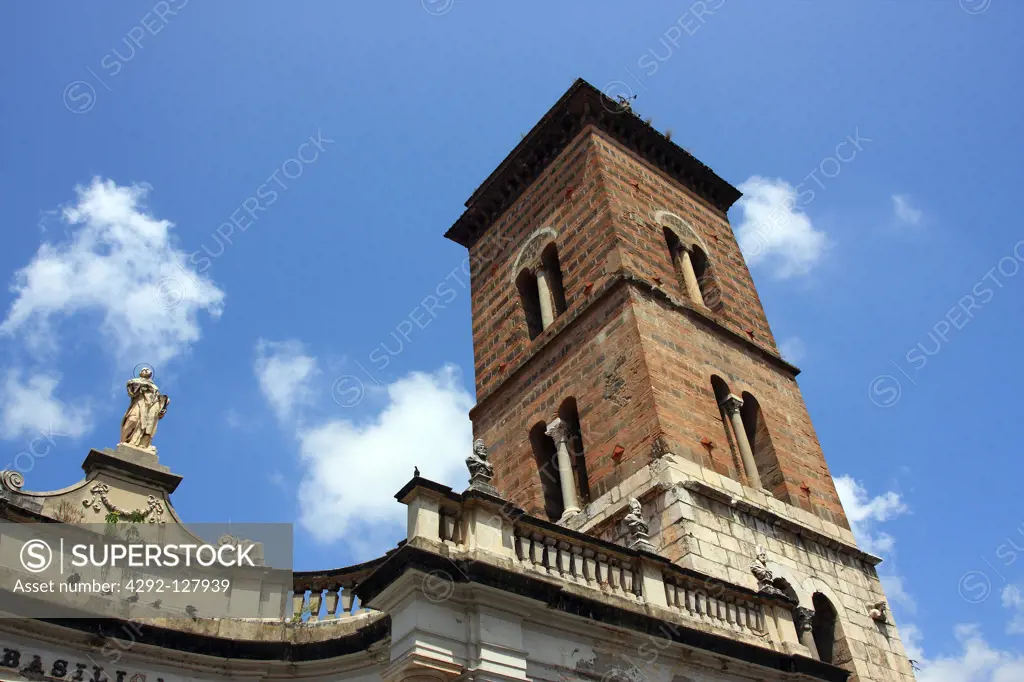 Italy, Campania, Capua, the cathedral bell tower