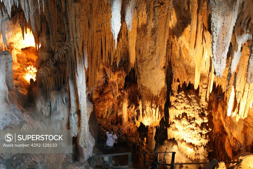 Italy, Basilicata, Maratea, the Grotta delle Meraviglie, Cave of Wonders