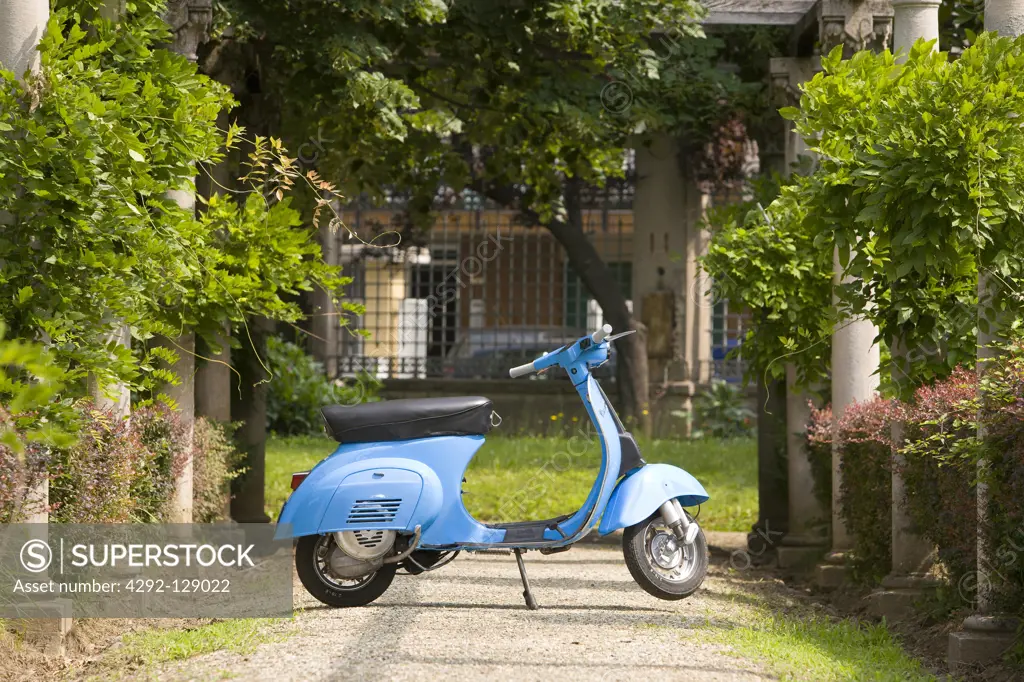 Vespa 125 scooter, made by Piaggio, Italy, 1948.