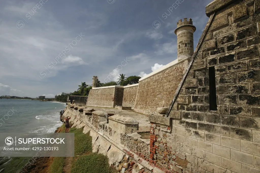 Castillo de San Carlos Borromeo on the Caribbean coast of Pampatar on the island Margarita, Venezuela