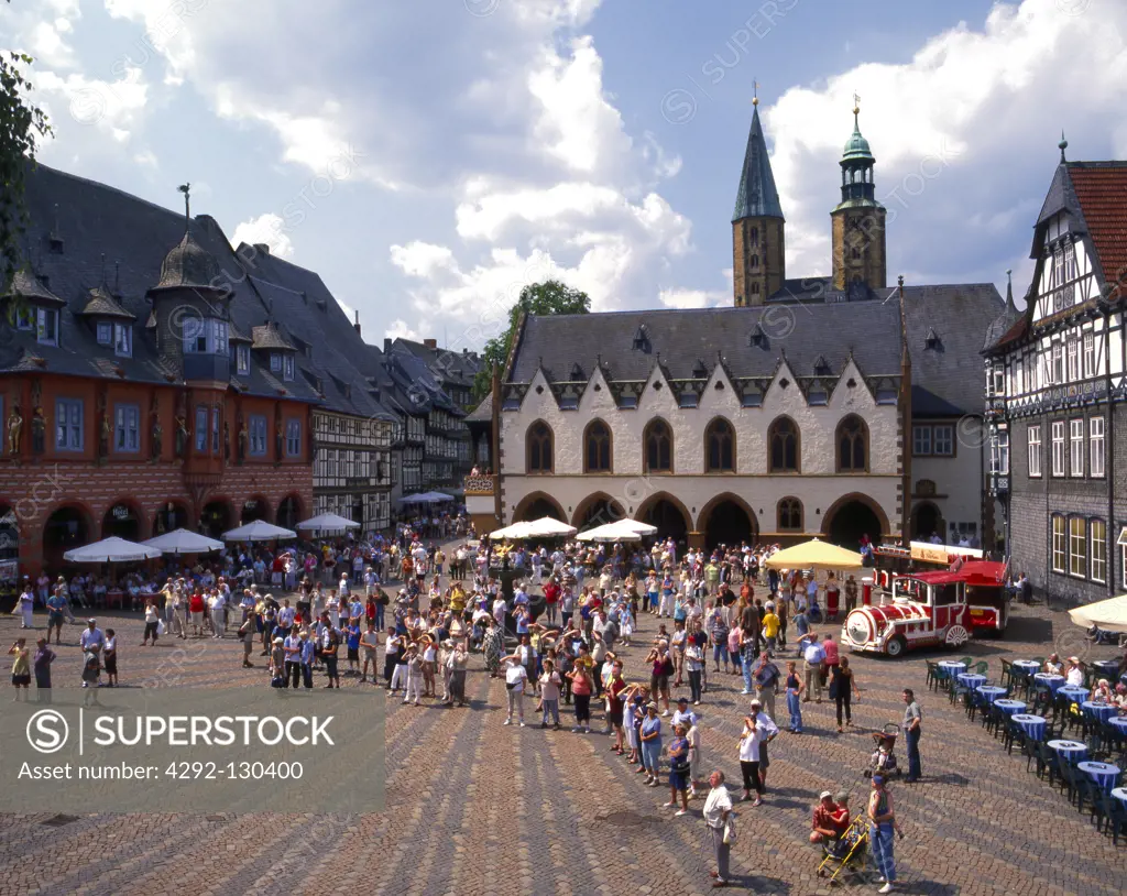 Deutschland,  Marktplatz in Goslar